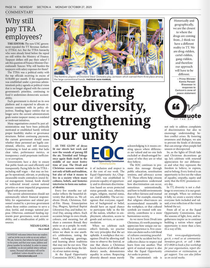 Celebrating our diversity, strengthening our unity